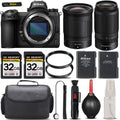 Z6 Mirrorless with 50-250mm f/4.5-6.3 VR Lens + 24mm f/1.8 S Lens + 64GB Storage + UV Filter + Backup Battery + Case + Cleaning Kit - International Version
