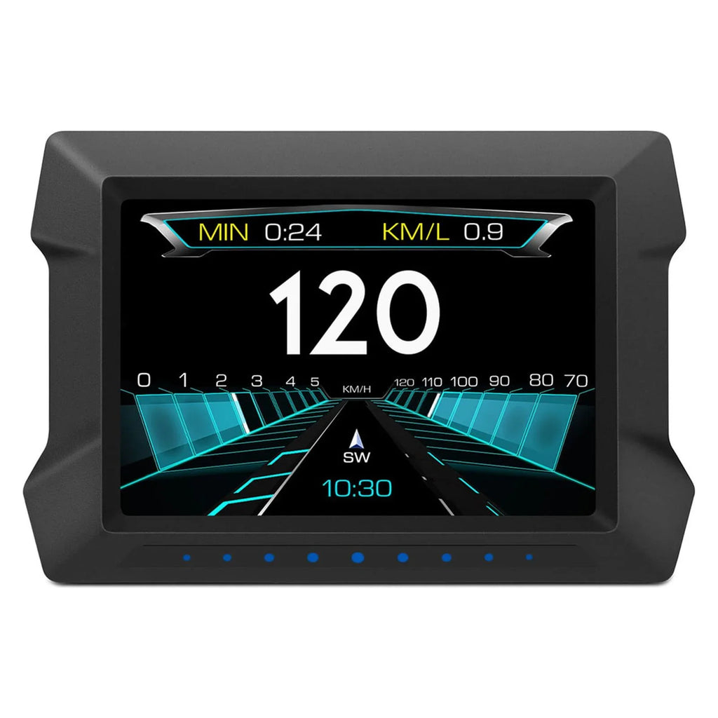 Arealer Multi-Functions Trip Computer P22 Universal Car HUD Car Gauge, OBDⅡ Diagnostic and Slope Meter Digital Speedometer Driving Computer Overspeed for All Vehicles