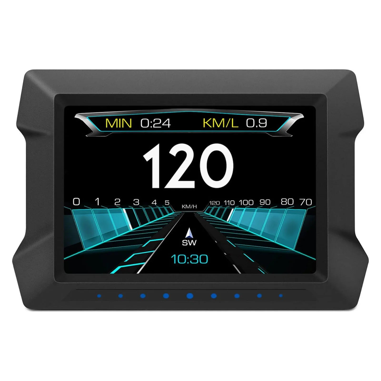 Arealer Multi-Functions Trip Computer P22 Universal Car HUD Car Gauge, OBDⅡ Diagnostic and Slope Meter Digital Speedometer Driving Computer Overspeed for All Vehicles