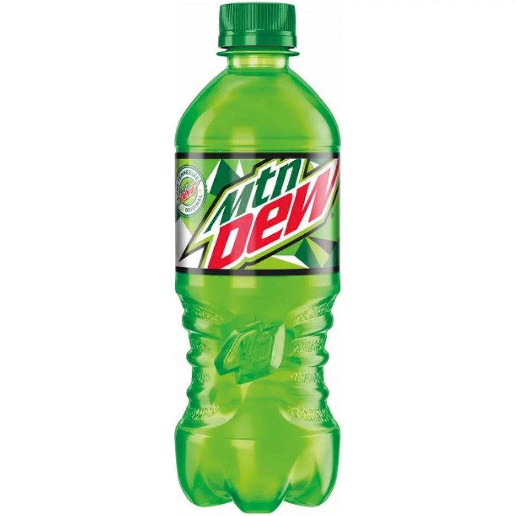 Mountain Dew Soda Pop 20oz Bottles, Quantity of 8