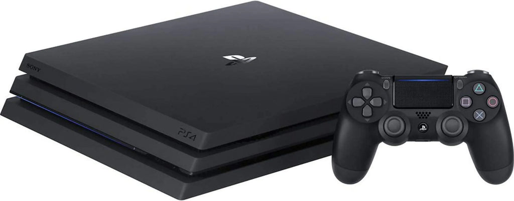 PlayStation 4 Pro 1TB Gaming Console Black Headset With BOLT AXTION Cleaning Kit Bundle Like New