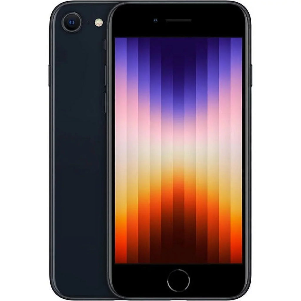 Restored iPhone SE (3rd Gen) A2595 (Fully Unlocked) 64GB Midnight