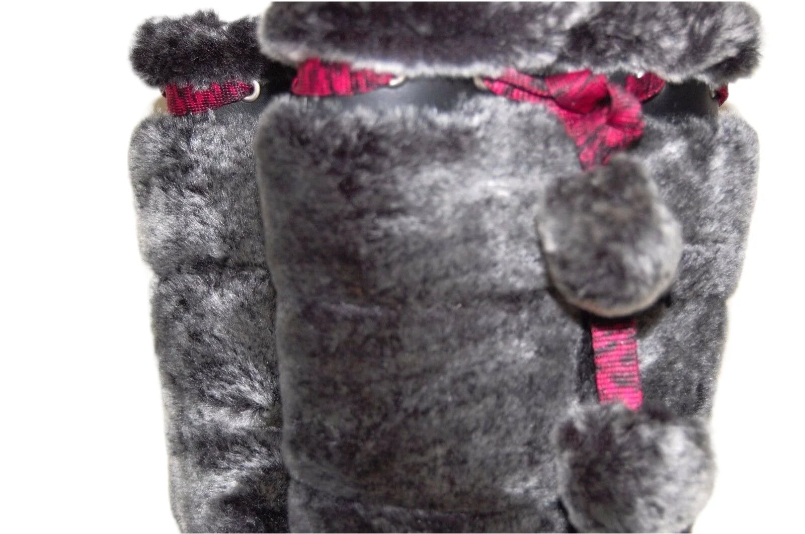 Timberland Preschool Youth Winterberry Tall Fur Medium Boot Black 59794 size 13.5 US