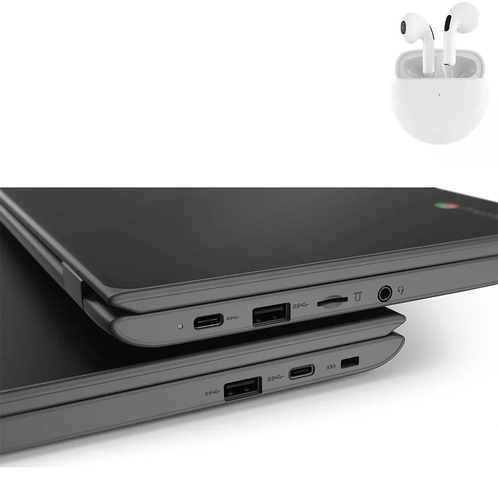 Restored 100e Mobile pc 11.6" Processor 4GB RAM 64GB SSD Windows 10 Pro with Wireless Earbuds (Refurbished)