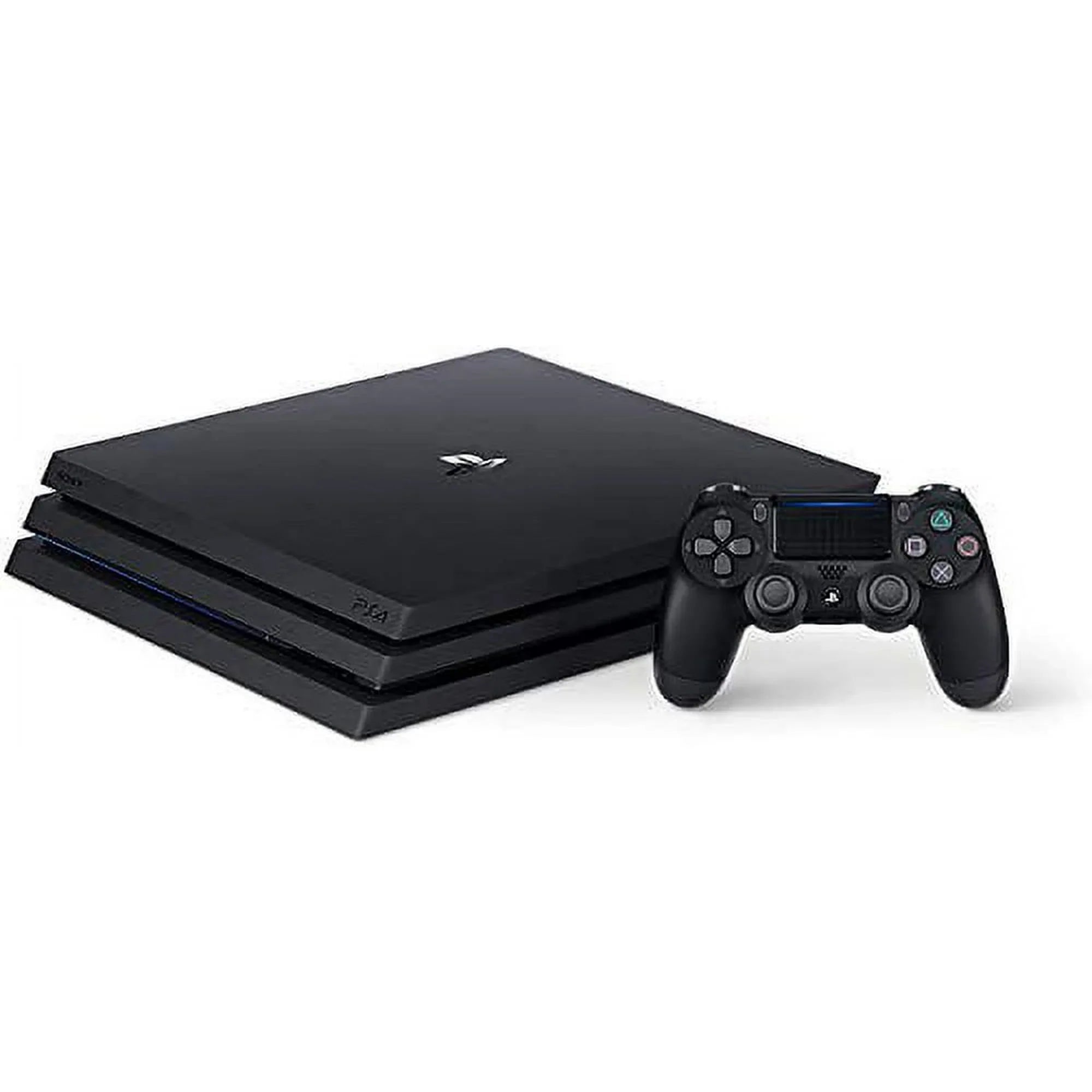PlayStation 4 Pro 1TB Gaming Console Black with Charging Dock Headset 2 Controller Bolt Axtion Like New