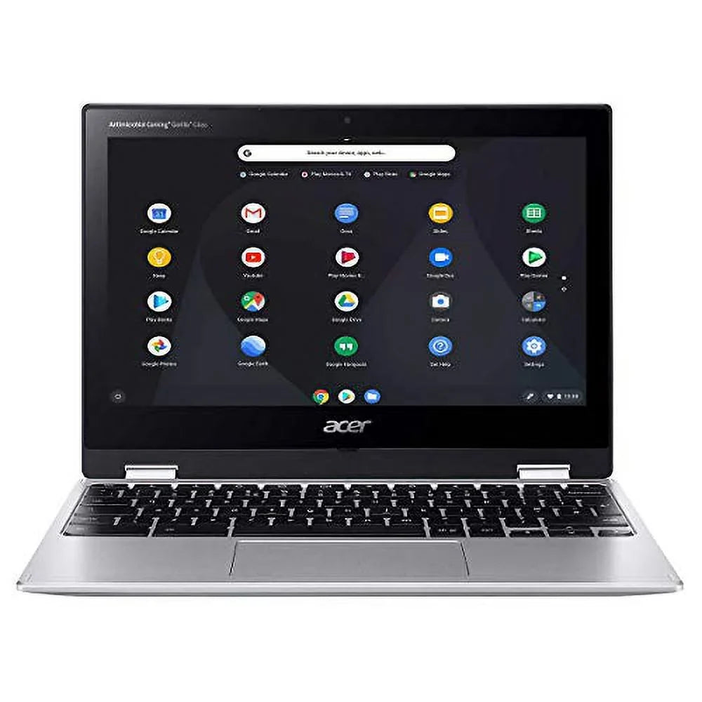 Spin 311 Chromebook 11 Premium 2-in-1 Portable computer 11.6 Inch HD IPS Display MediaTek Octa-Core MT8183C Processor 4GB DDR4 64GB eMMC + 256GB SD Card USB-C WiFi5 ChromeOS Silver + 32GB MicroSD Card