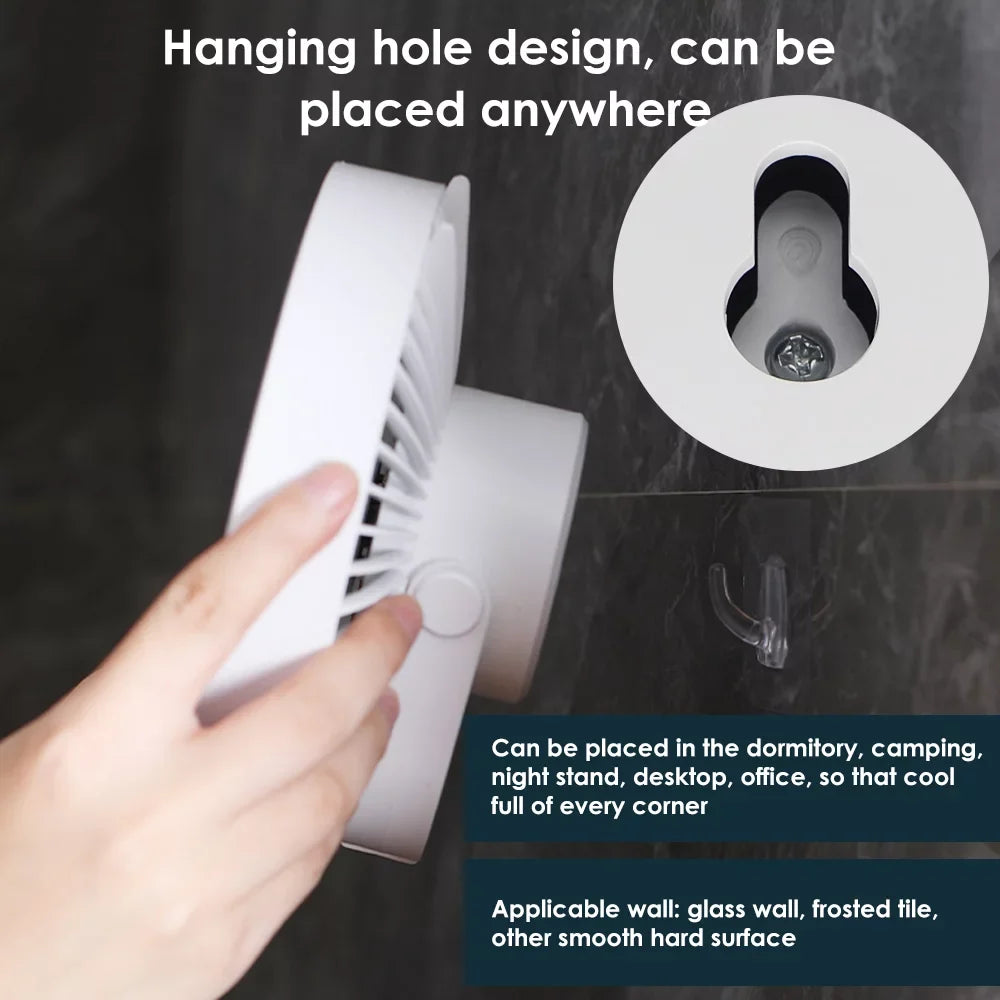 JLLOM Versatile Hanging Fan Light for Glass Walls and Smooth Surfaces, Mute Bottom Noise, Long-distance Air Supply