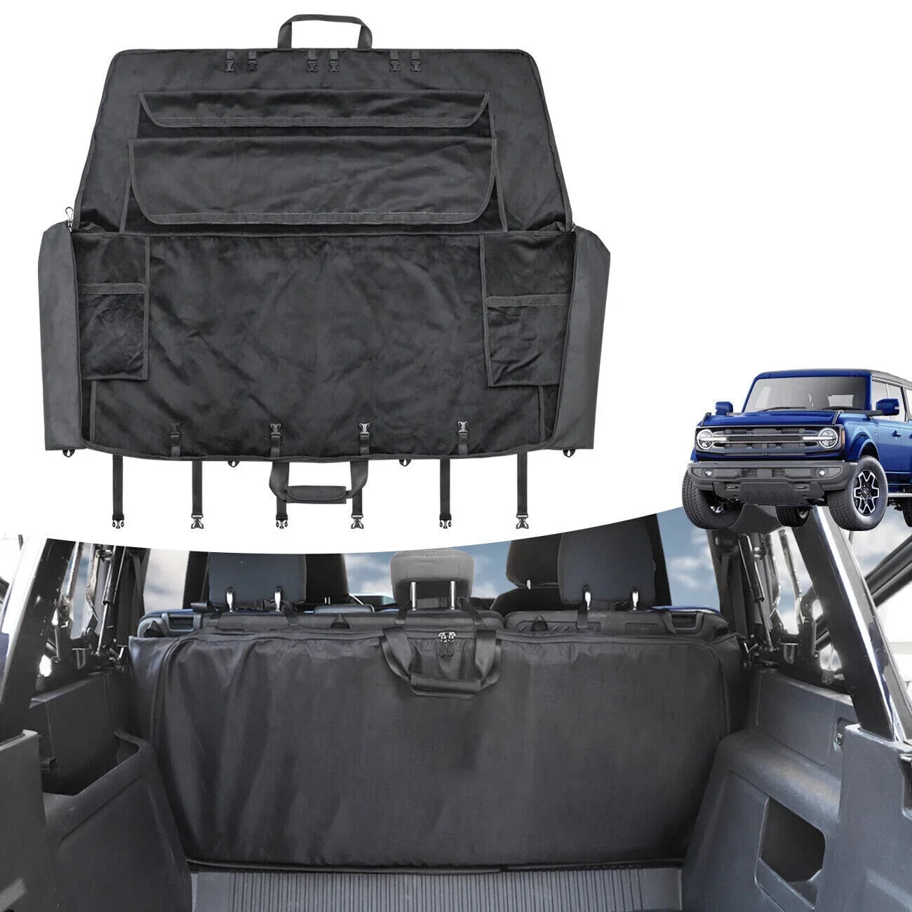 Soft Top Window Storage Bag for Ford Bronco Accessories 2021 2022 2023 4 Door