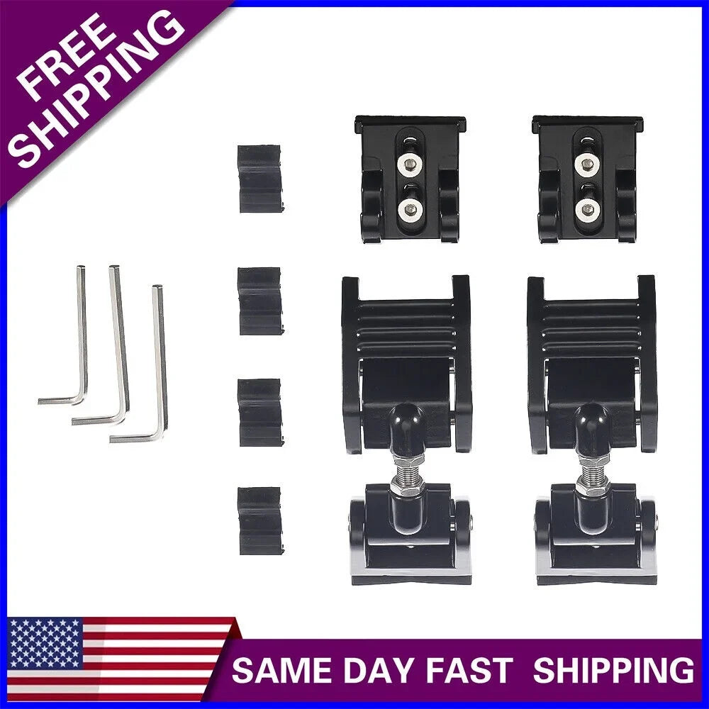 Jahy2Tech Set of 2 Black Front Hood Latch Lock Catch for Jeep Wrangler JK 07-18 - Increased Vehicle Protection
