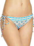 Shoshanna Womens Printed Side Tie Swim Bottom Separates