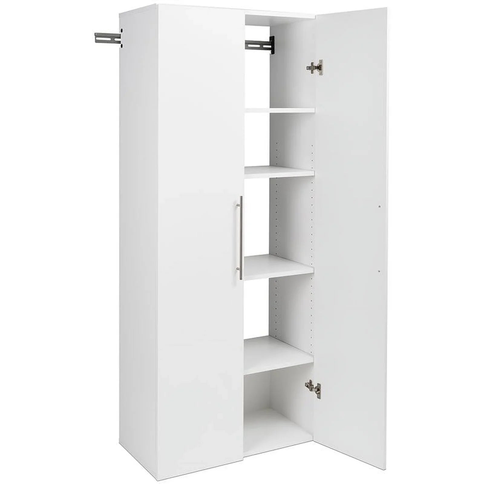 Pemberly Row 30" Large Wall Mounted Garage Cabinet in White Finish