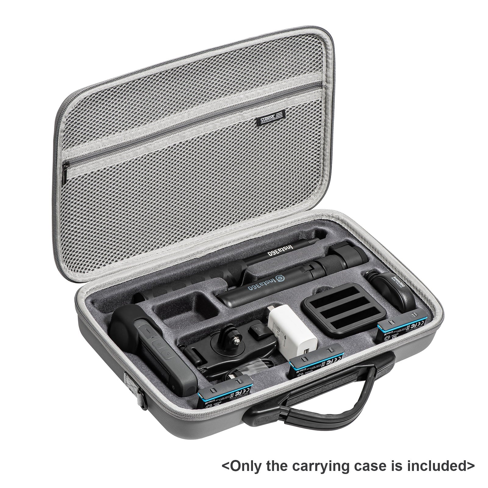 Dadypet Portable Camera Carrying Case for Insta360 X3, Shockproof Storage Bag with Shoulder Strap - Travel Ready