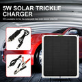 occkic 20W 12V/5V Monocrystalline Charging Flexible Solar Panels with Battery Clips for Cars RV Yachting Charger Outdoor Charger