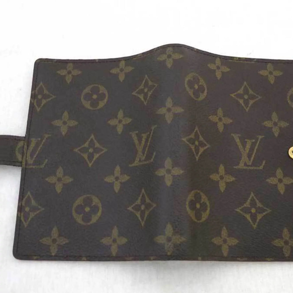 Pre-Owned Louis Vuitton LOUIS VUITTON Notebook Cover Monogram Agenda PM Canvas Brown Unisex R20005 (Good)