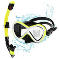 Professional Swimming Goggles with Dry Snorkel Tube Set -fog Goggles for Snorkel