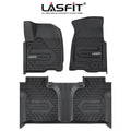 Lasfit Floor Mats for Chevrolet Silverado/GMC Sierra 1500 2019-2022 & 2500HD/3500HD 2020-2022 Crew Cab (Don't Fit Double Cab, Plastic Storage, Without Storage)