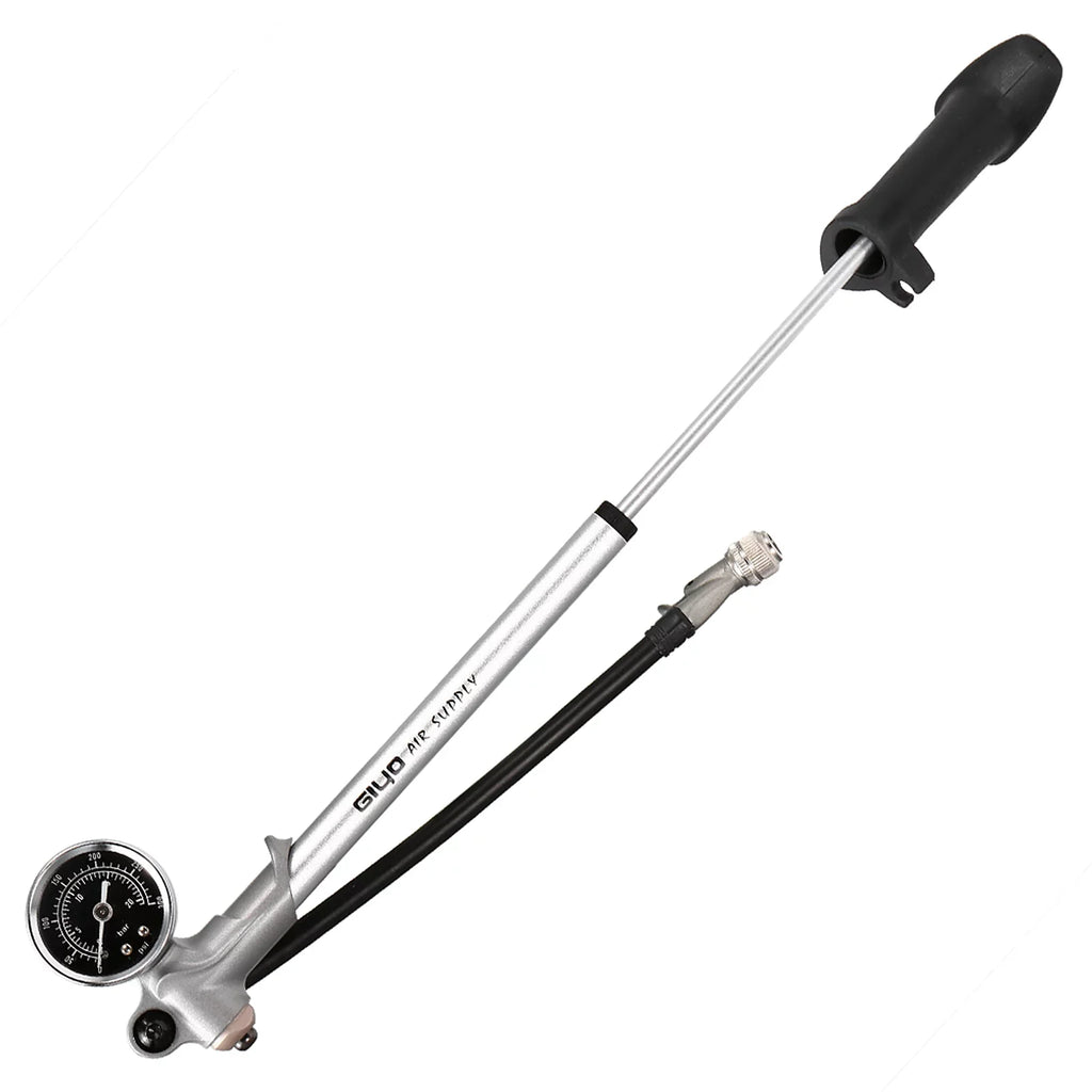 Arealer 300PSI Front Fork and Front Suspension Pump With Gauge High Pressure Pump with Lever Lock Schrader Valve Air Pump for MTB Mountain Bike