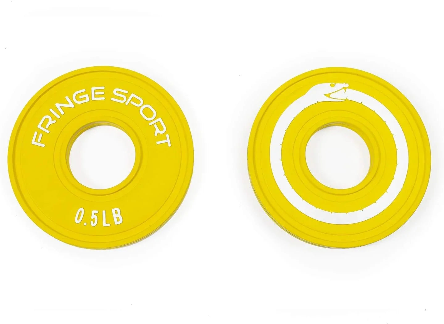 Fractional Weight Plates - 0.5 Half 1/2 Pound Rubber Change Bumper Plate Pair For Olympic Barbells, Strength Training And Micro Loading. Sets Of 2