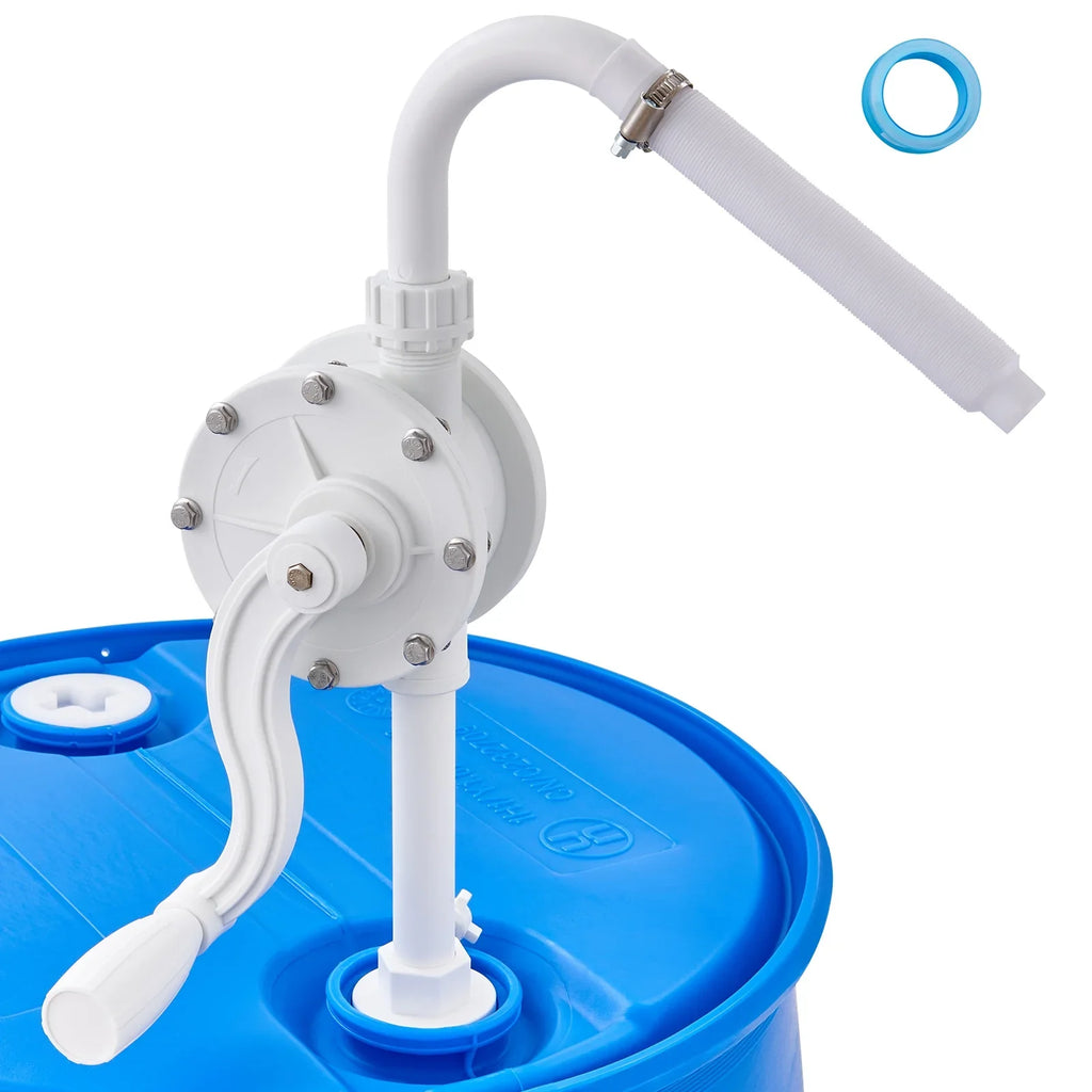 BENTISM Drum Rotary Barrel Pump Hand Crank Fluid Transfer Pump 5-55 Gallon Drums