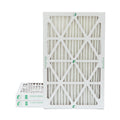 3 Pack of 16x25x2 MERV 13 Pleated 2" Inch Air Filters by Glasfloss. Actual Size: 15-1/2 x 24-1/2 x 1-3/4