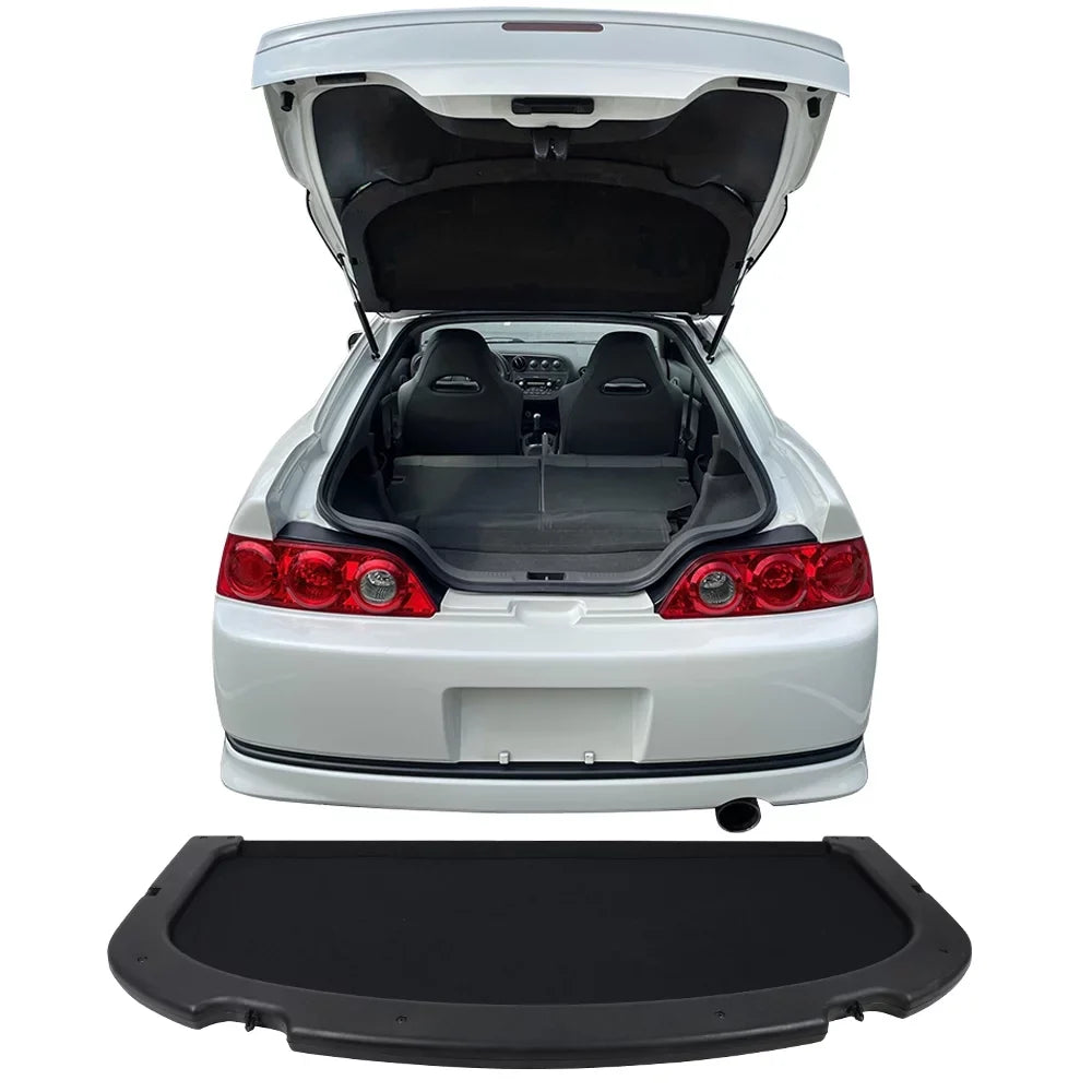Ikon Motorsports Compatible with 02-06 Acura RSX OE Style Black Trunk Privacy Luggage Cargo Cover