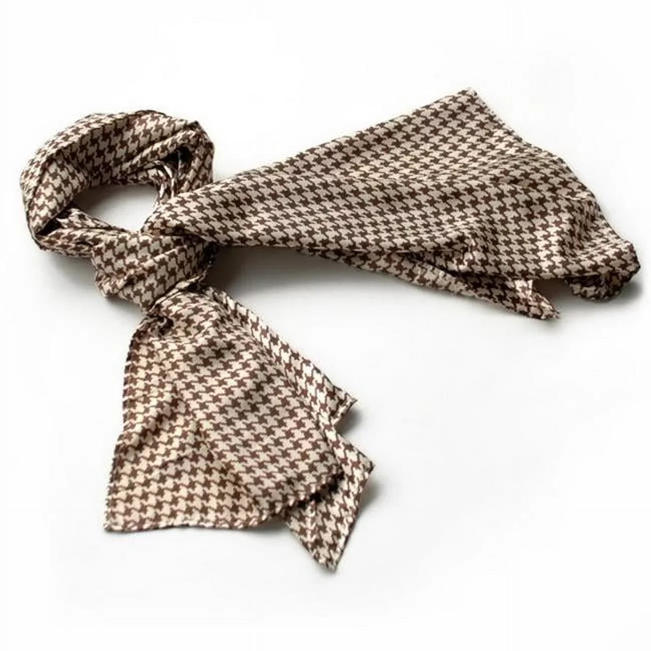 Blancho Nobel Brown Plover Design Super Soft Silk Scarf/Wrap/Shawl - Large