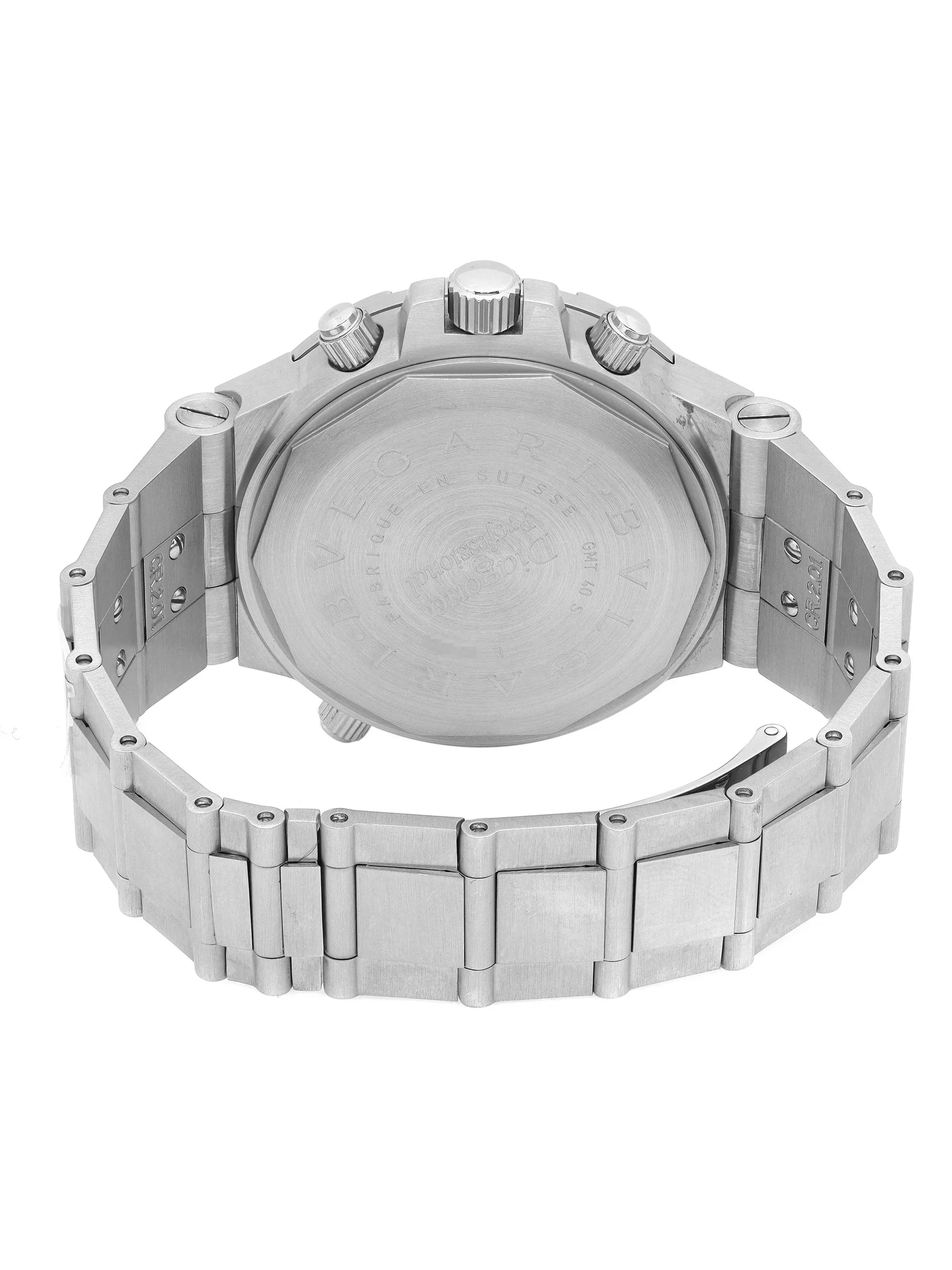 Bvlgari Diagono Professional GMT 40mm Steel Automatic Mens Watch GMT40S