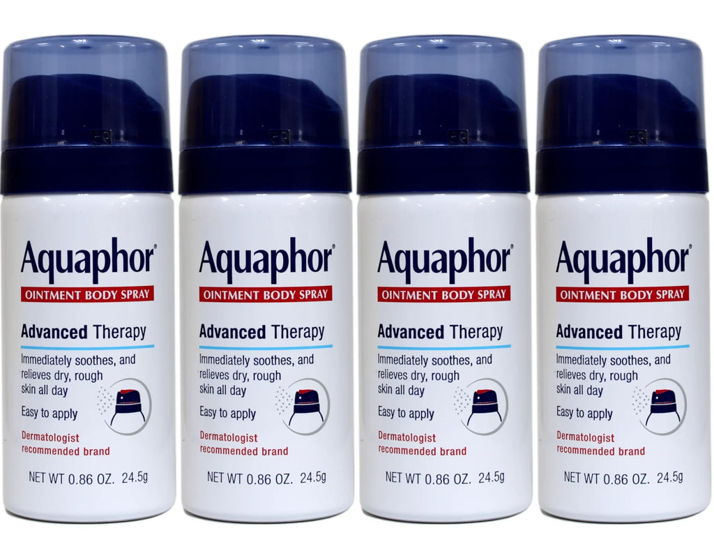Aquaphor Ointment Body Spray Advanced Therapy Travel Size 0.86 oz Pack of 4