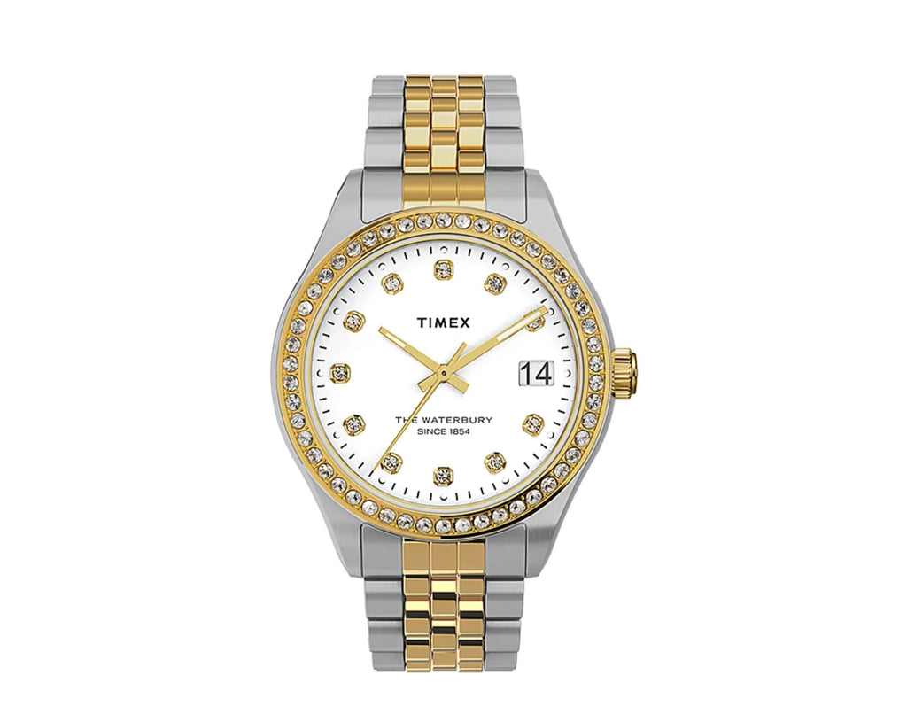 Timex Liquid Legacy with Swarovski� Crystals 34mm Stainless Steel Bracelet Women's Watch