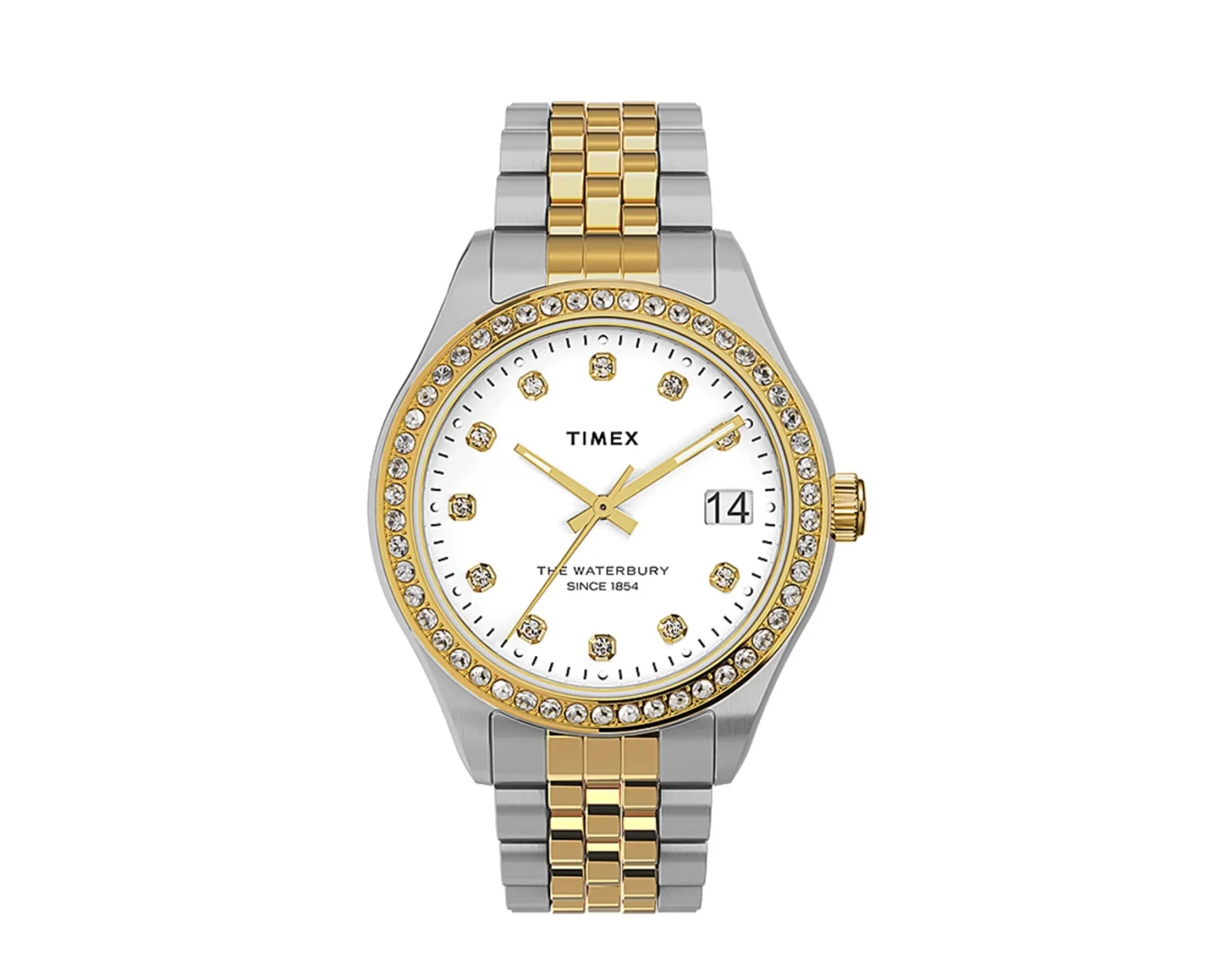 Timex Liquid Legacy with Swarovski� Crystals 34mm Stainless Steel Bracelet Women's Watch