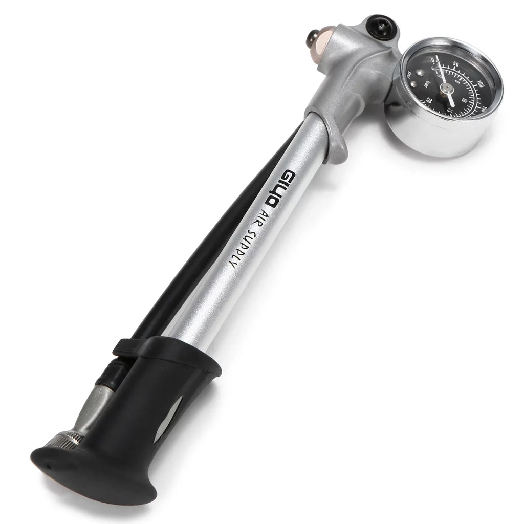 Arealer 300PSI Front Fork and Front Suspension Pump With Gauge High Pressure Pump with Lever Lock Schrader Valve Air Pump for MTB Mountain Bike