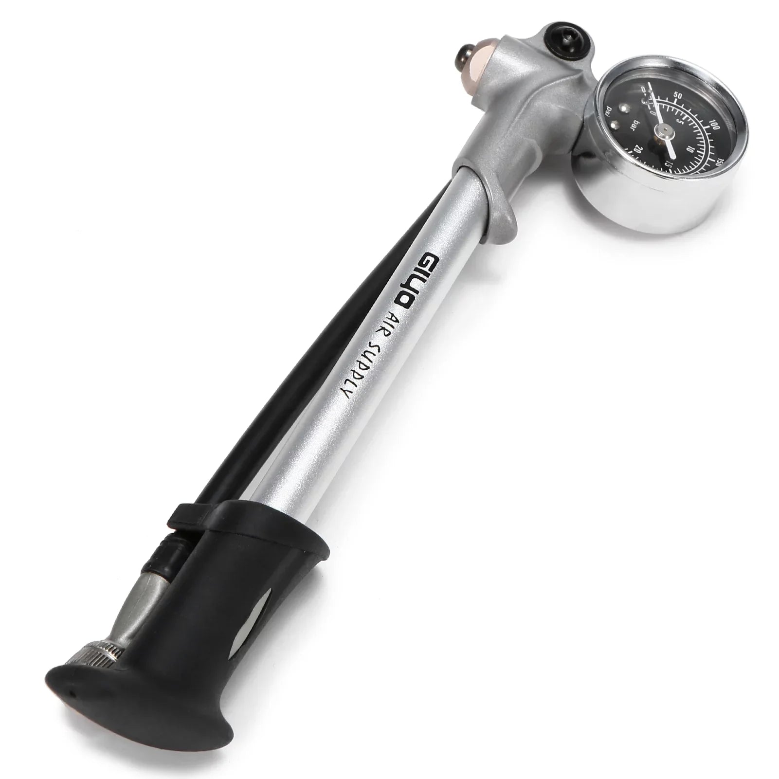 Arealer 300PSI Front Fork and Front Suspension Pump With Gauge High Pressure Pump with Lever Lock Schrader Valve Air Pump for MTB Mountain Bike