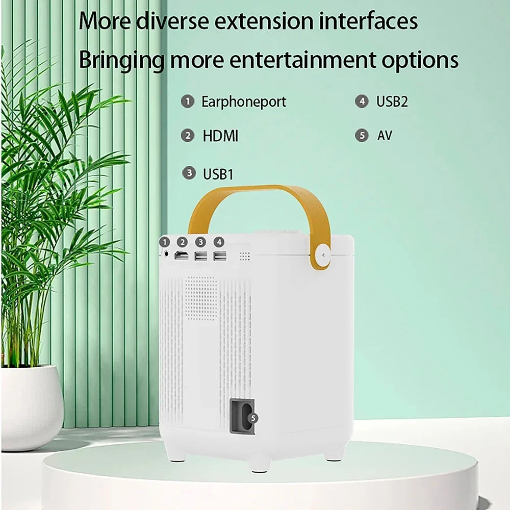 E350 Mini HD 4K Projector Android 11.0 LED Dual Band WIFI 6.0 BT5.0 1920*1080P Home Cinema Auto Focus Outdoor Portable Projector