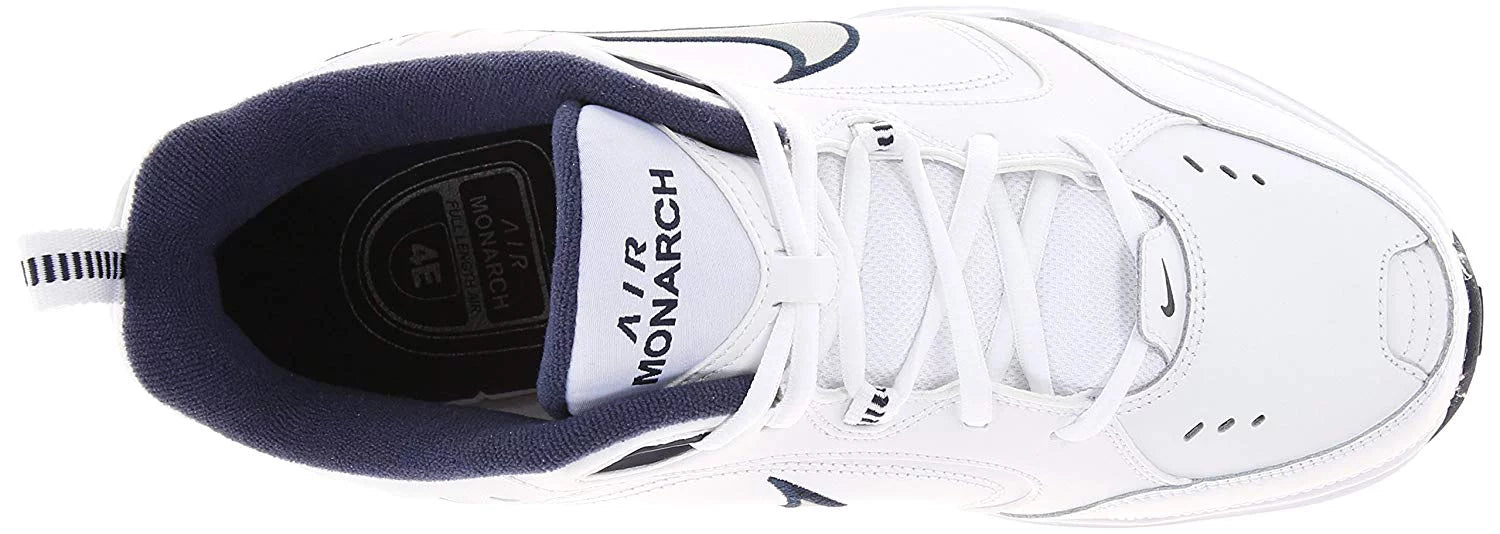 Nike Mens Air Monarch Iv Low Top Lace Up Trail Running Shoes, White, Size 11.0