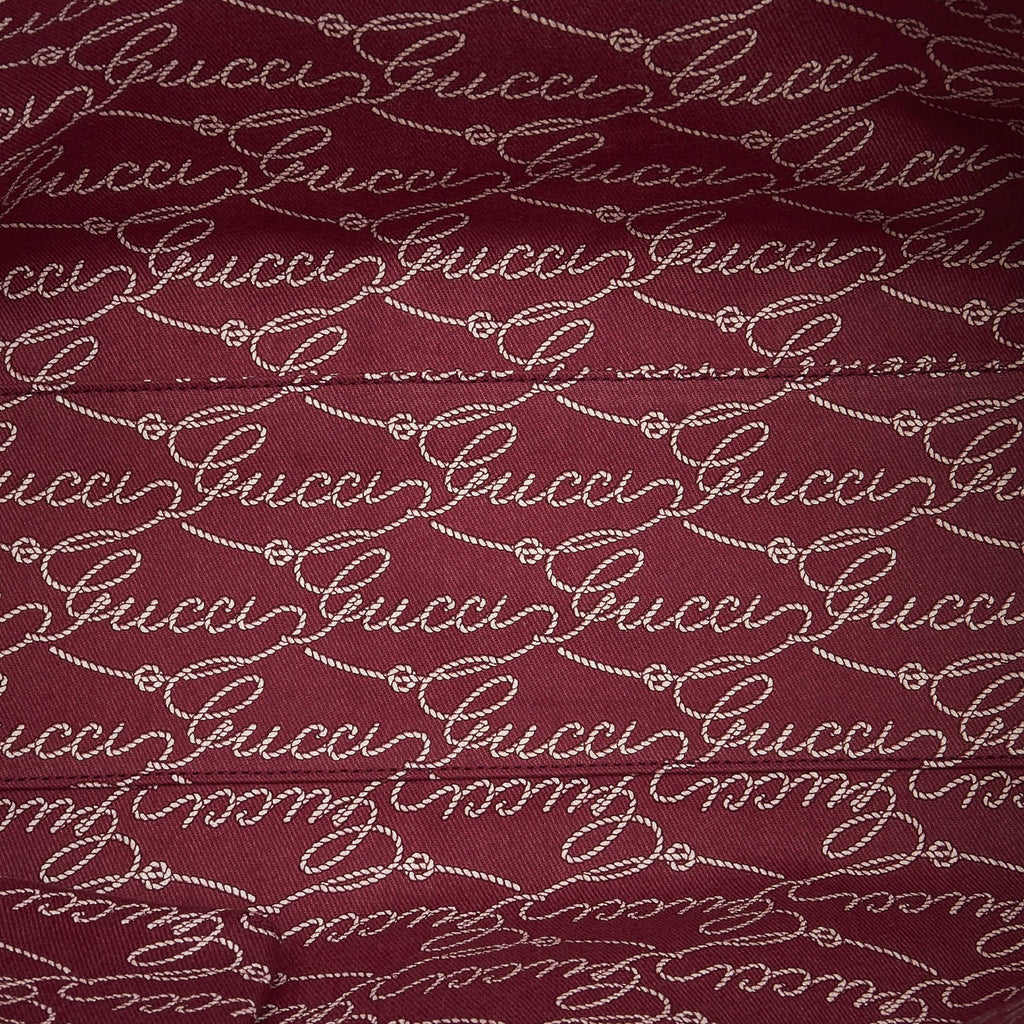 Pre-Owned Authenticated Gucci Web Tote Bag Canvas Fabric Pink Women (Good)