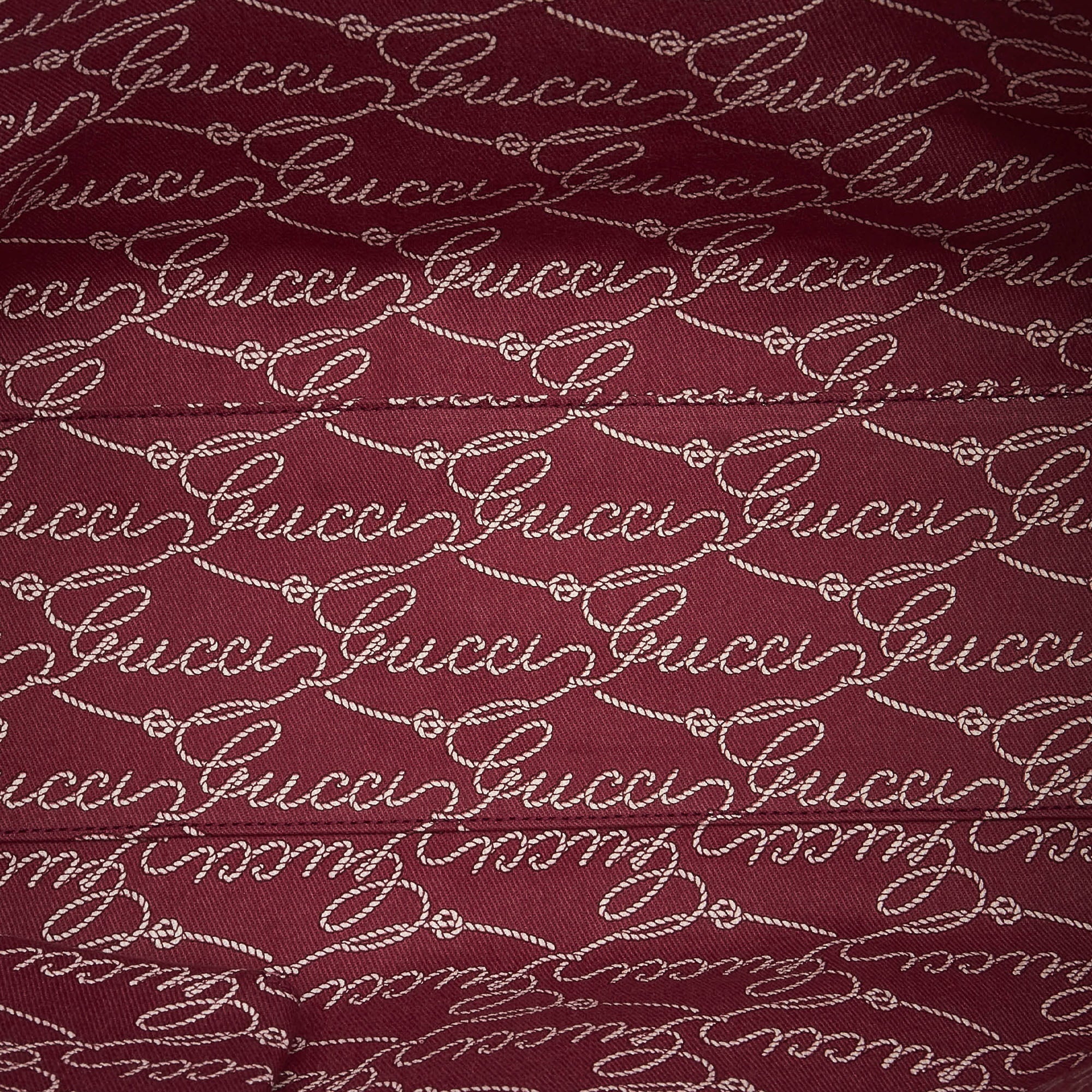 Pre-Owned Authenticated Gucci Web Tote Bag Canvas Fabric Pink Women (Good)
