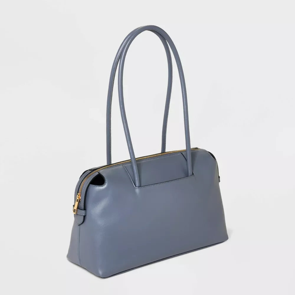 A New Day East West Bowler Shoulder Handbag - Gray