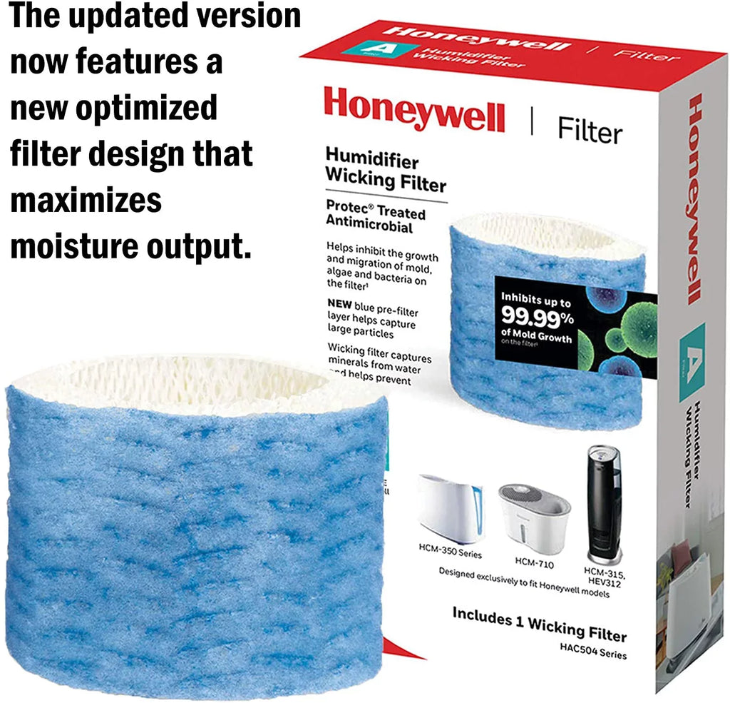 Honeywell HAC-504 Series Humidifier Replacement, Filter A - 2 Filters (Updated Version) Bundled with.