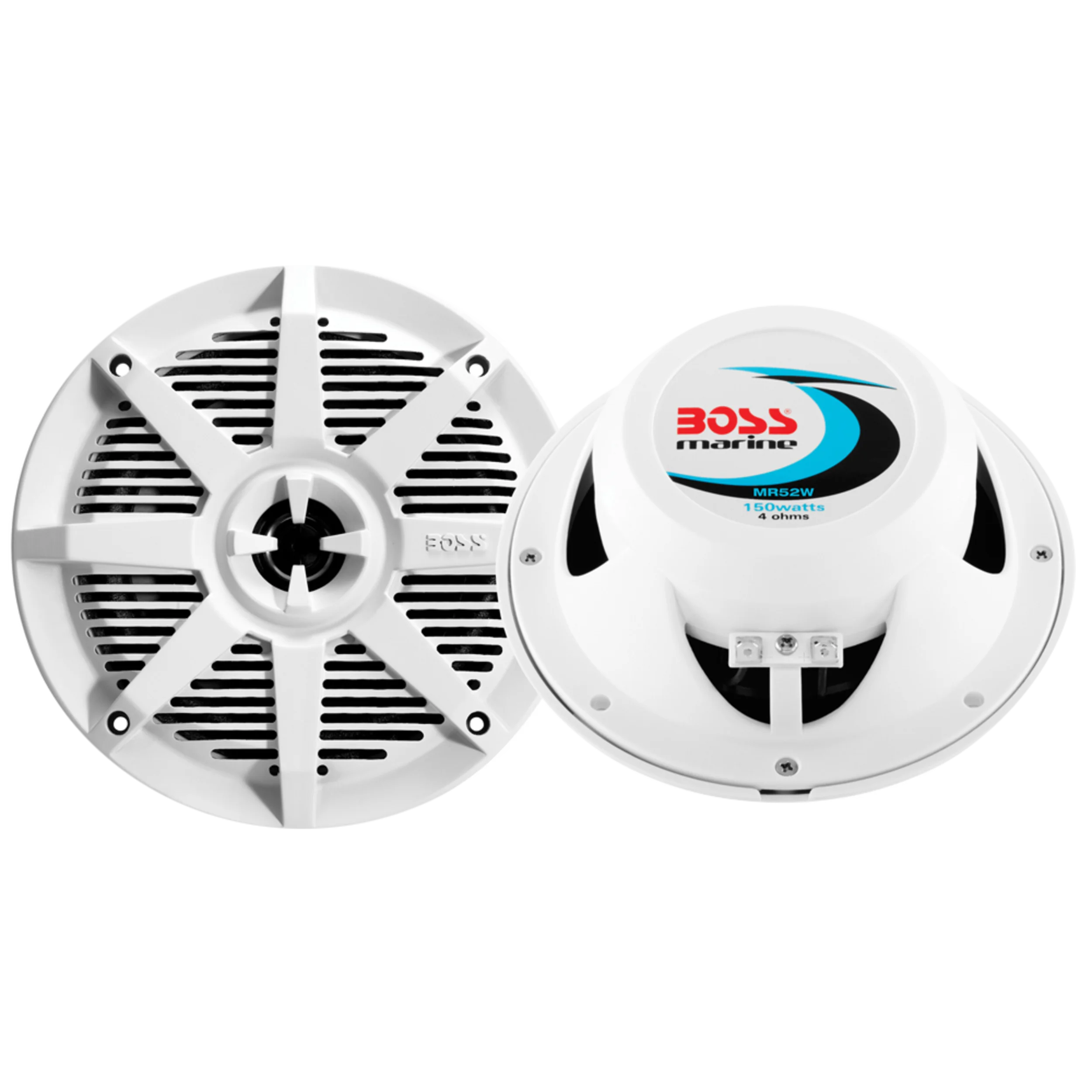 BOSS Audio Systems MR52W Marine 5.25” Speakers, 150 Watts, Full Range, 2 Way