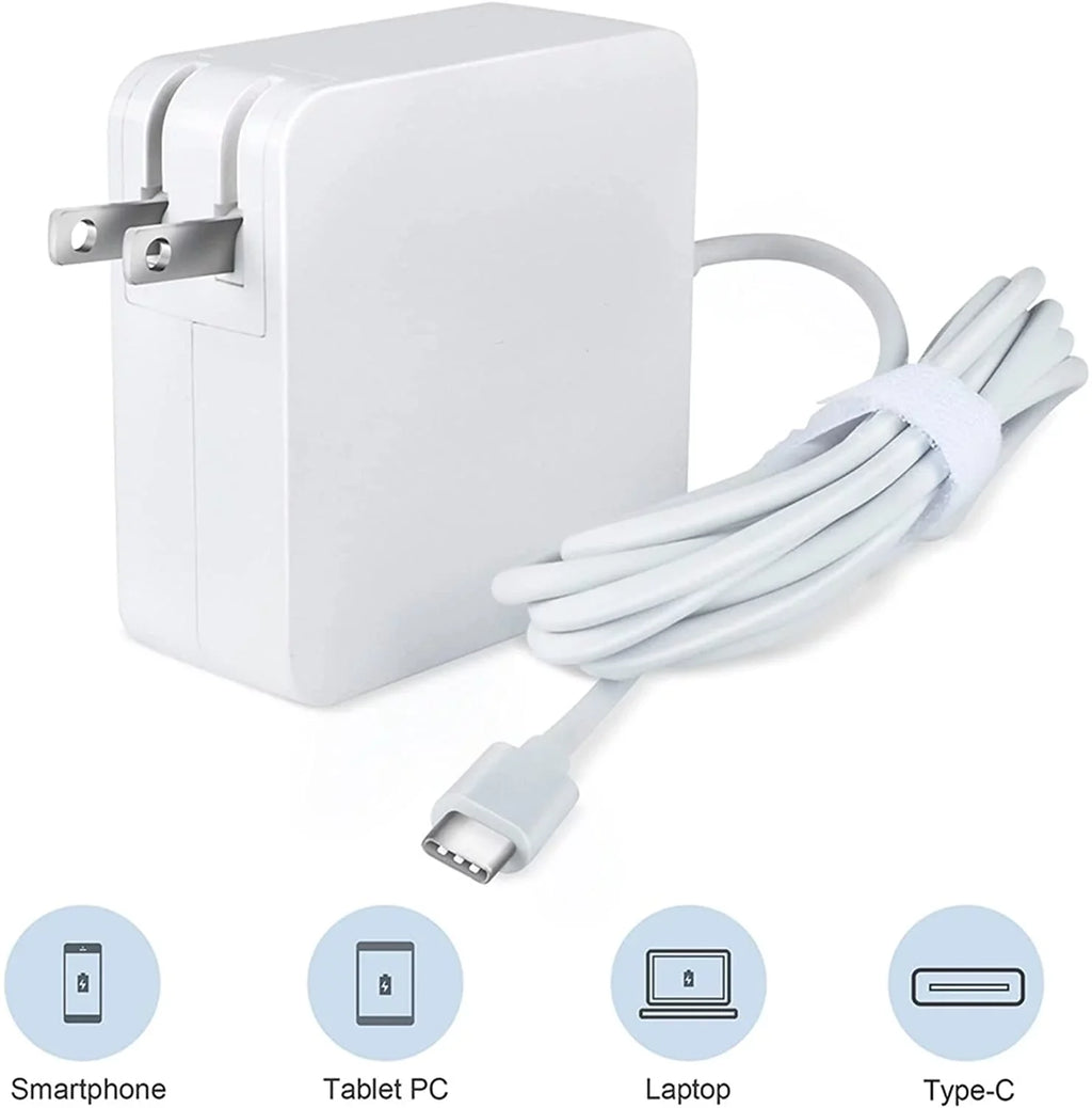 K-MAINS White 5ft 65W Type-C USB-C AC Adapter Charger Replacement for ThinkPad Yoga 11e Chromebook (4th Gen) 20HY 20HW