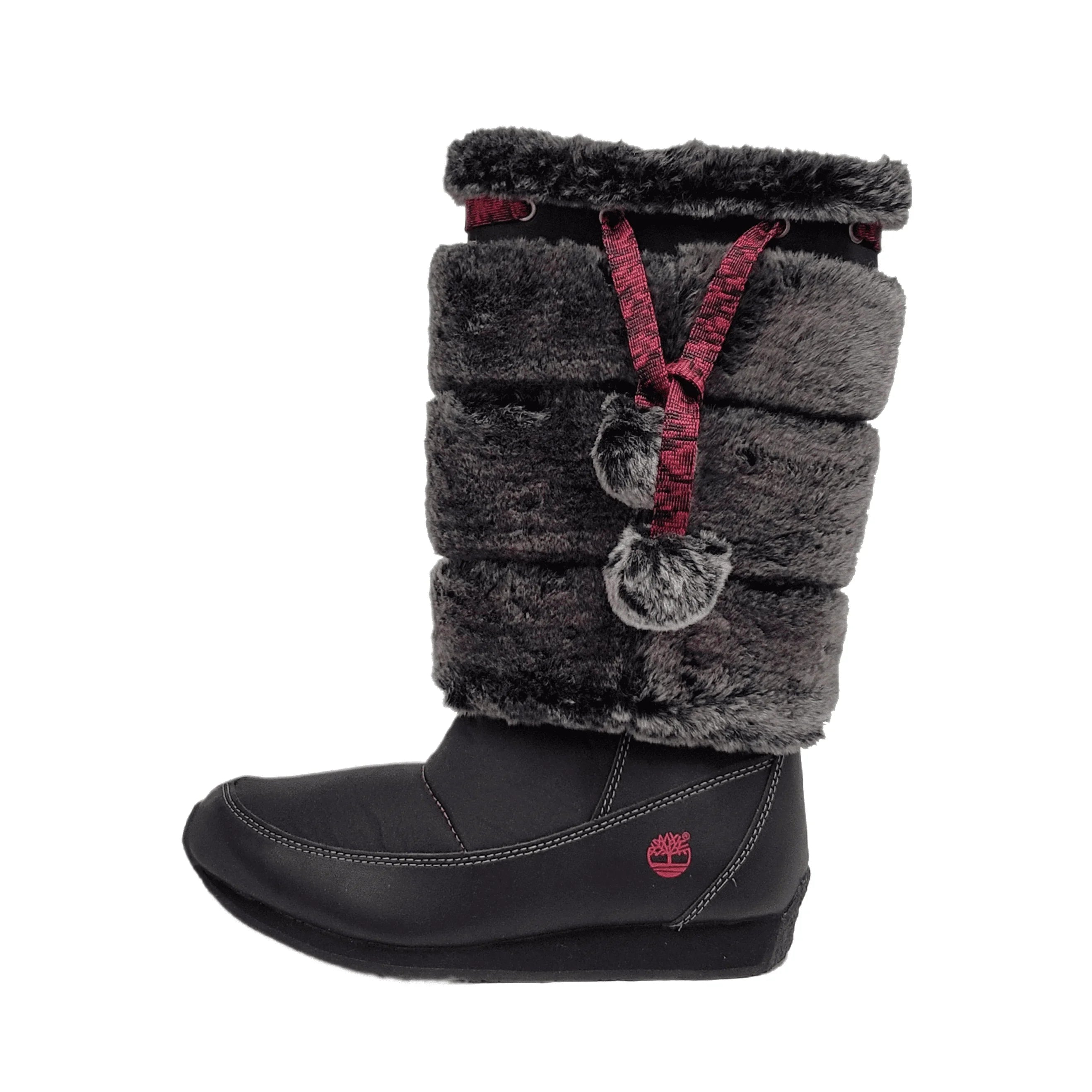 Timberland Preschool Youth Winterberry Tall Fur Medium Boot Black 59794 size 13.5 US