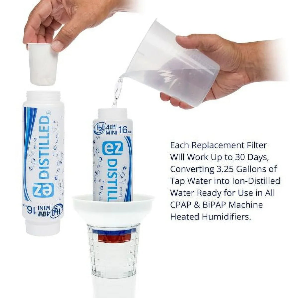 New EZ Distilled Fluid Filtration System (H2O 4 CPAP Mini)