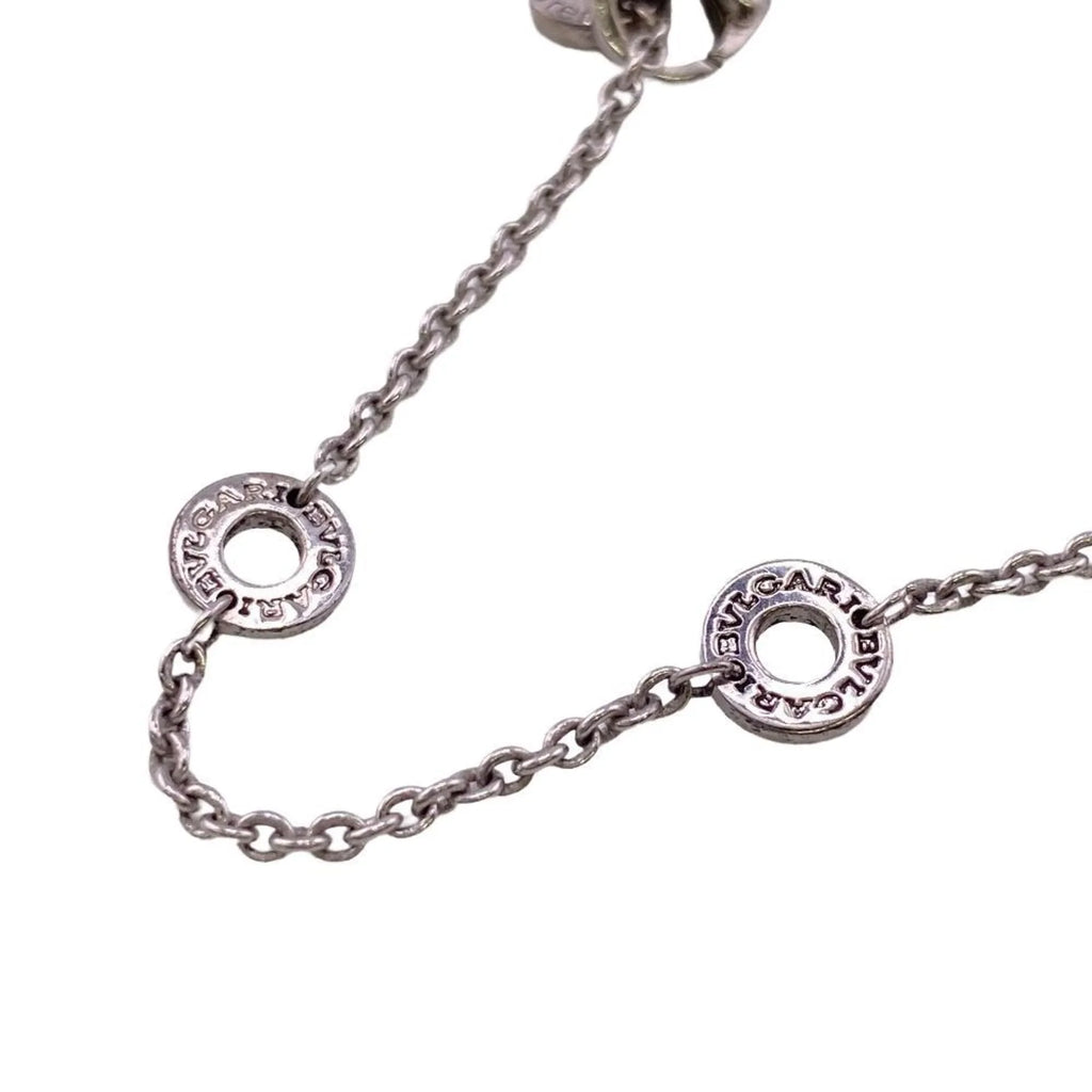 Pre-Owned BVLGARI B. Zero One 925 Save the Children Charity Necklace Black Men's Women's Z0005229 (Fair)