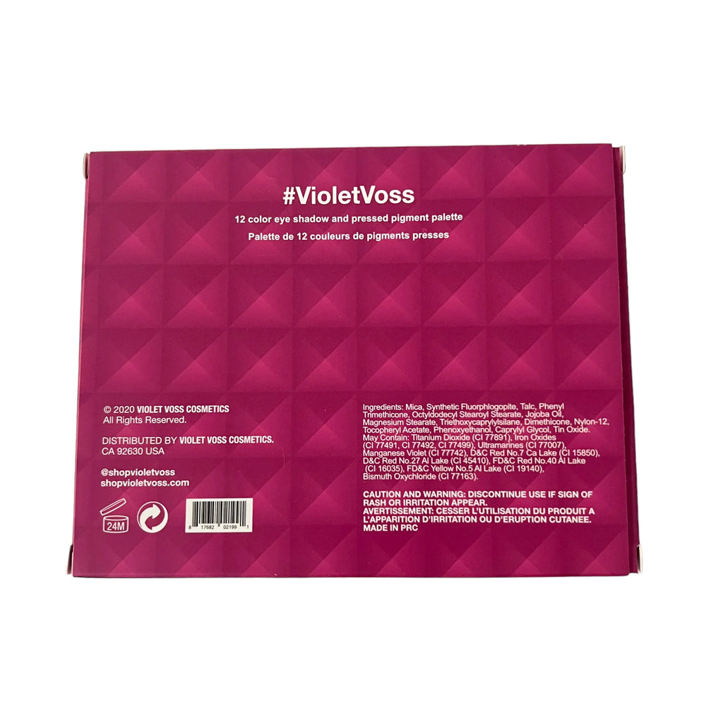 Violet Voss Eye Pinky Promise 12 Color Eye Shadow and Pressed Pigment Palette 15.6g/.55 oz