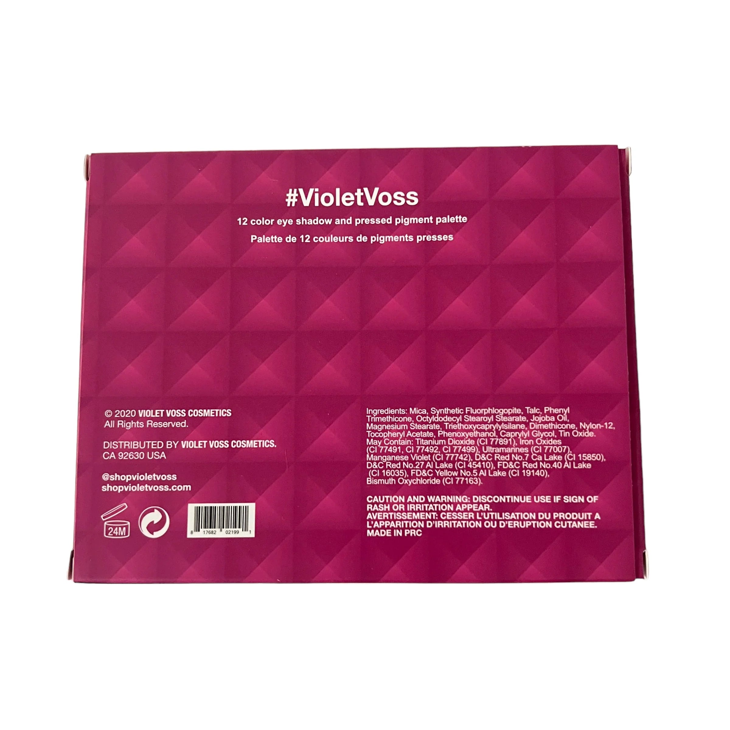 Violet Voss Eye Pinky Promise 12 Color Eye Shadow and Pressed Pigment Palette 15.6g/.55 oz