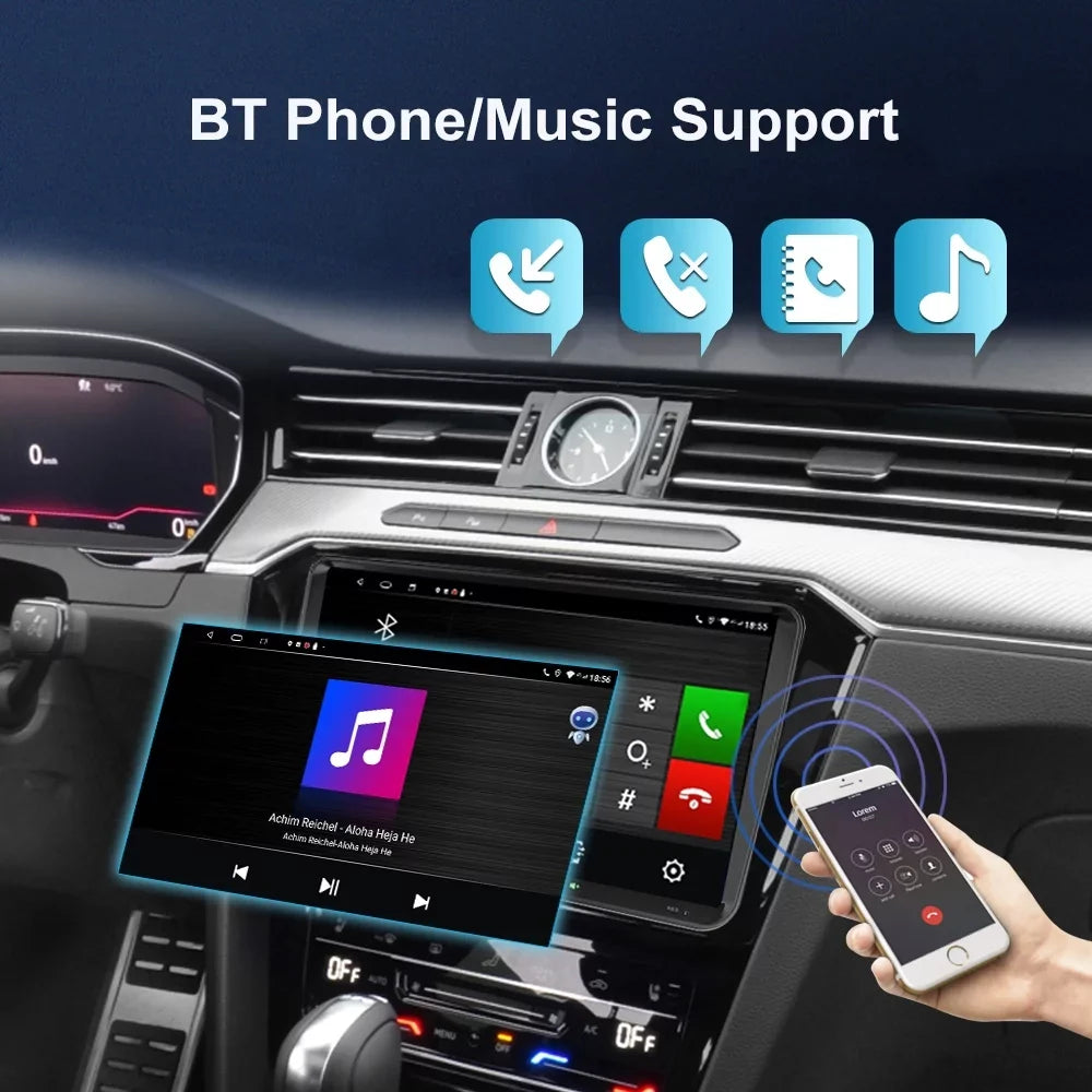 JMANCE 9 inch Android Car GPS Navigation for VW Volkswagen Golf Polo Tiguan Passat Jetta with Carplay Android Auto BT WiFi RDS DSP FM with Backup Camera