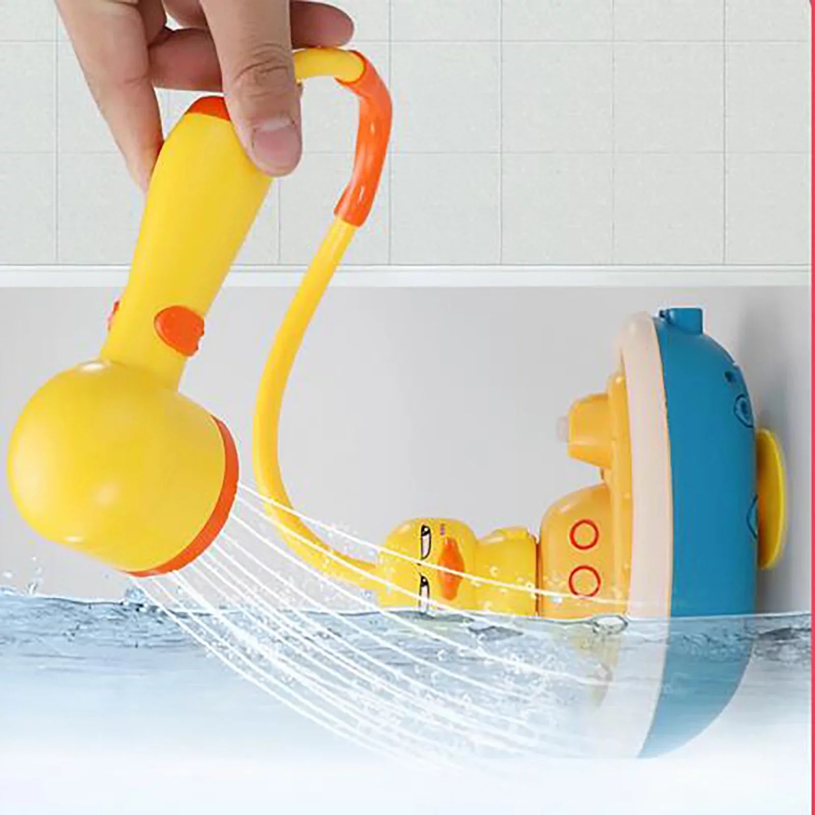 YHAIOGS Baby Shower TOys, Electric Liquid Spray TOys, 3 Kinds of Revolving Ship Ducks
