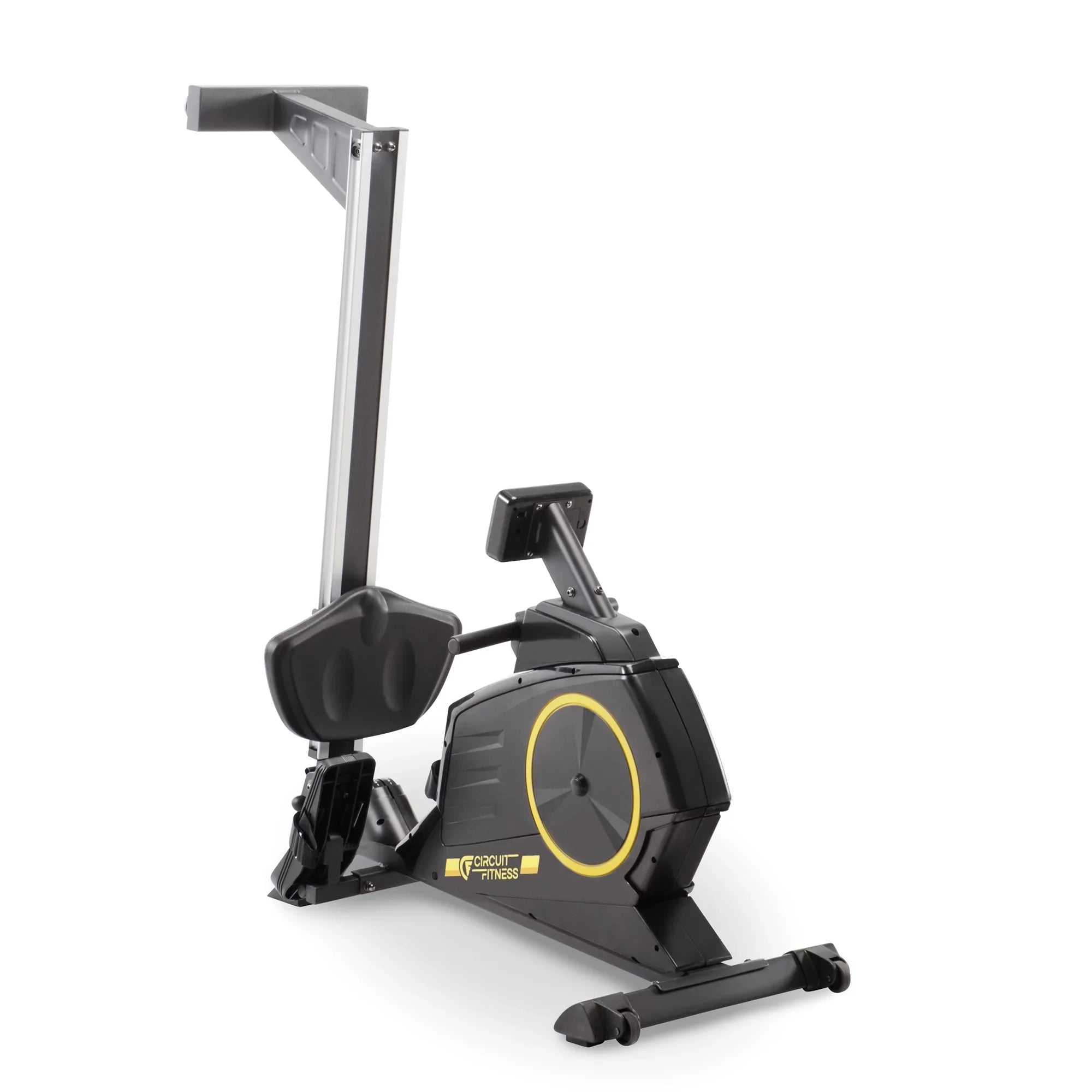 CIRCUIT FITNESS Deluxe Foldable Magnetic Rowing Machine with 8 Resistance Settings/Transport Wheels/LCD Monitor AMZ-986RW