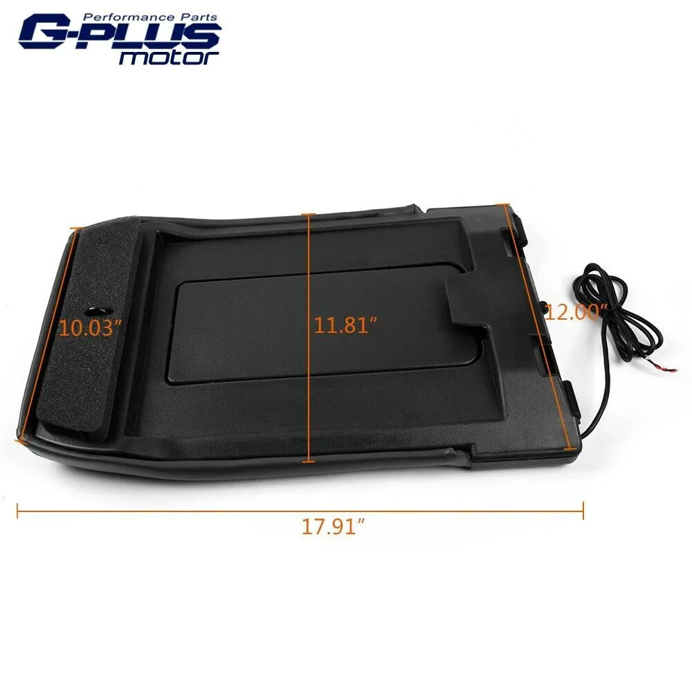 G-Plus Center Console Lid Fit for 1999-2007 Chevy Silverado Suburban Tahoe GMC Sierra Yukon Gray