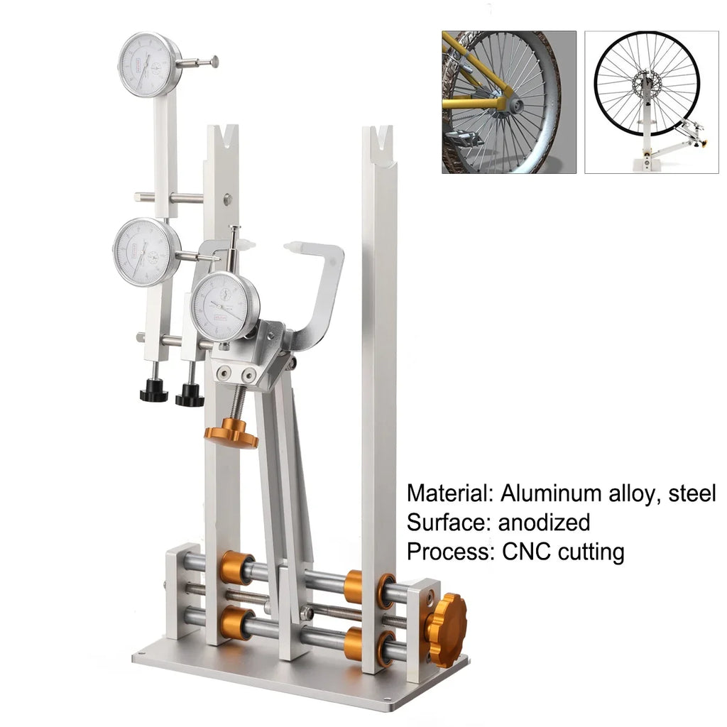 TABODD Professional Bicycle Wheel Truing Stand With Dial Indicator Gauge Set Adjustment Rims MTB Road Bike Wheel Repair Tools